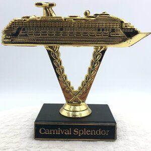 CARNIVAL SPLENDOR SHIP ON A STICK CRUISE TROPHY